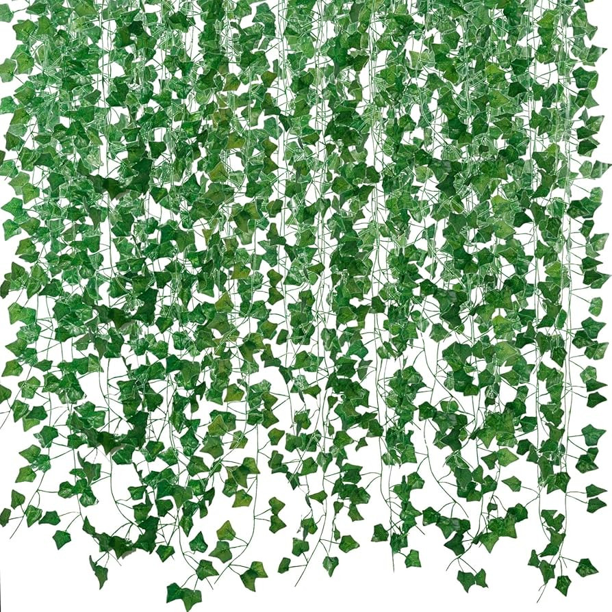 Fake Vines for Room Decor(12 Pack 84 Feet) Aesthetic Artificial Plant Ivy Leaves Hanging Greenery... | Amazon (US)