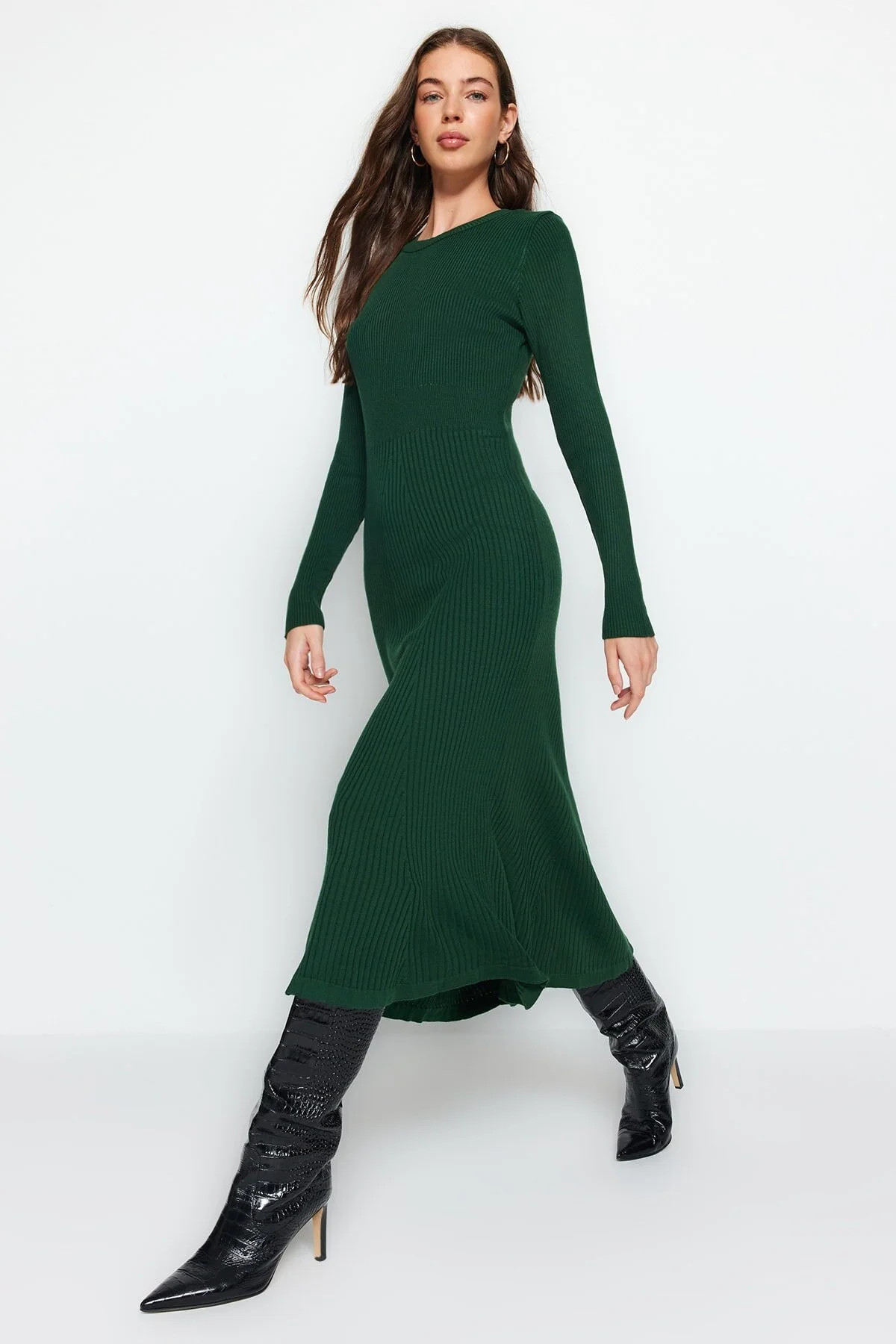 Trendyol Collection Kleid - Grün - A-Linie Fast ausverkauft | Trendyol DE