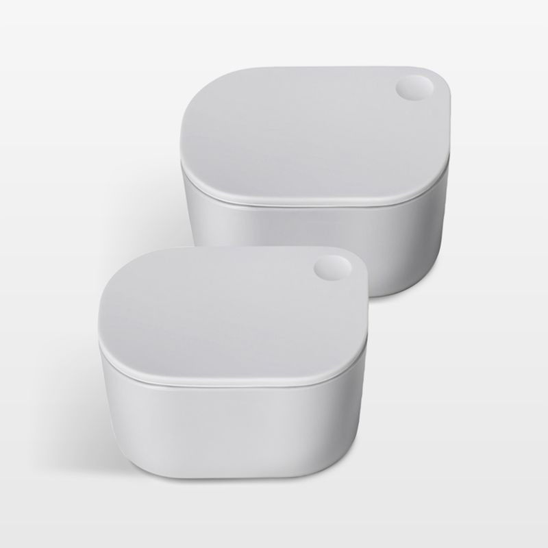Caraway Mini 2-Piece Dash Food Containers Set + Reviews | Crate & Barrel | Crate & Barrel