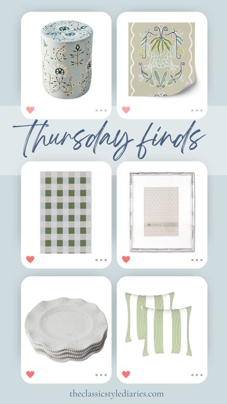 Unintentionally stuck with a vibe today. Some faves: this Anthropologie stool at a great price, urban garden prints gorgeous blue and green wallpaper, the home edit ruggable collection, this bamboo frame that’s $10’off, melamine scalloped plates for outdoor dining, and fun green outdoor pillows 

#LTKsalealert #LTKhome #LTKfindsunder50