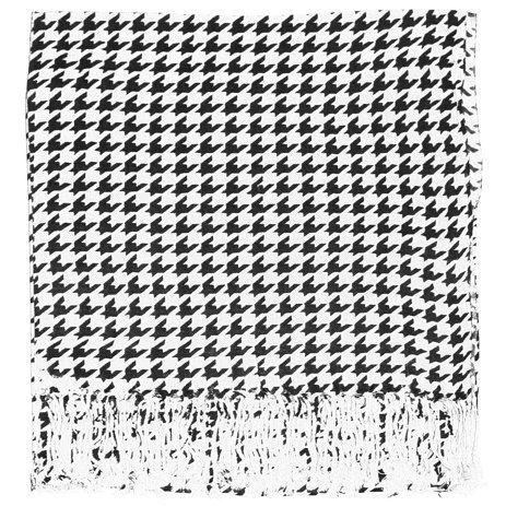 Falari Women's Houndstooth Pashmina Style Shawl Wrap Scarf 78" x 26" | Walmart (US)