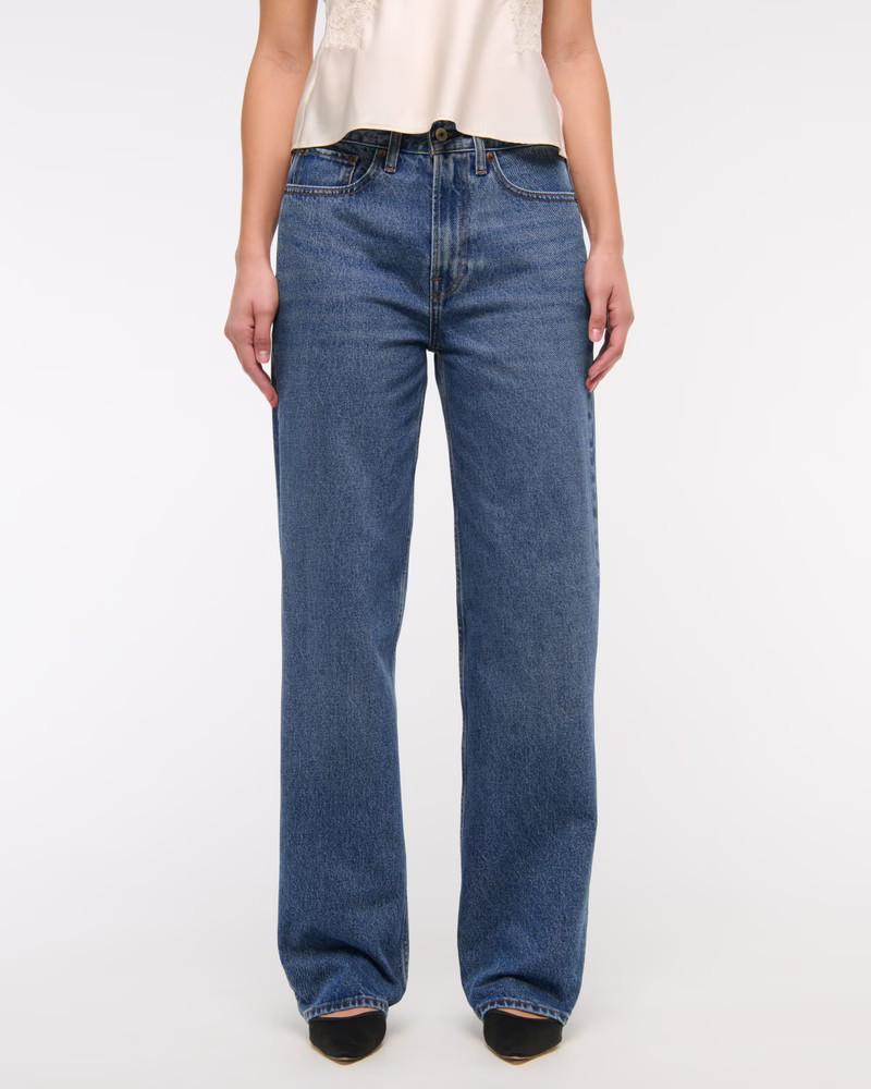Women's Mid Rise Slouchy Jean | Women's Bottoms | Abercrombie.com | Abercrombie & Fitch (US)