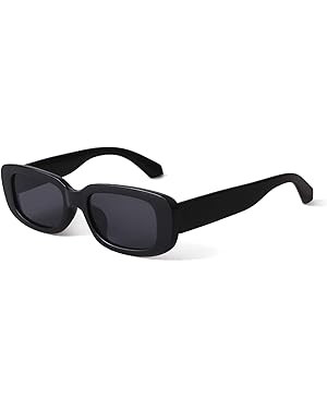 BUTABY Rectangle Sunglasses for Women Retro Driving Glasses 90’s Vintage Fashion Narrow Square ... | Amazon (US)