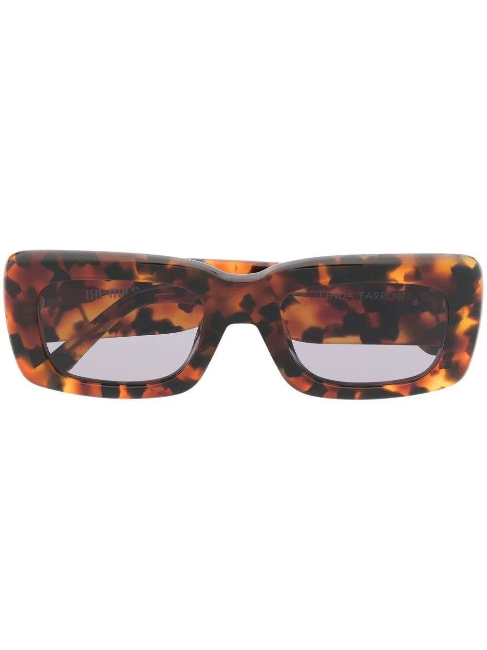 Linda Farrow x The Attico Marfa Tortoiseshell Sunglasses | Brown | FARFETCH PH | Farfetch Global