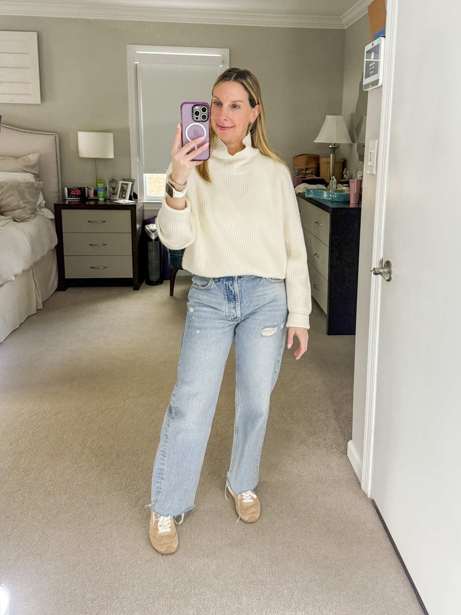 Cozy cashmere sweater on sale
Wearing a small
Love the neck!



#LTKSeasonal #LTKOver40