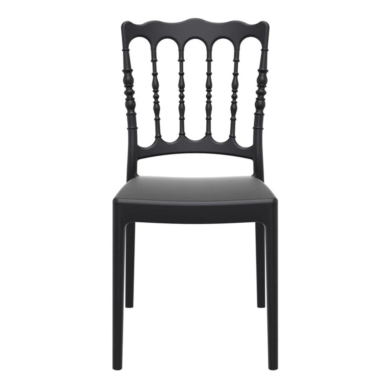 Bellflower Outdoor Stackable Dining Side Chair with Cushion (Set of 2) | Wayfair North America