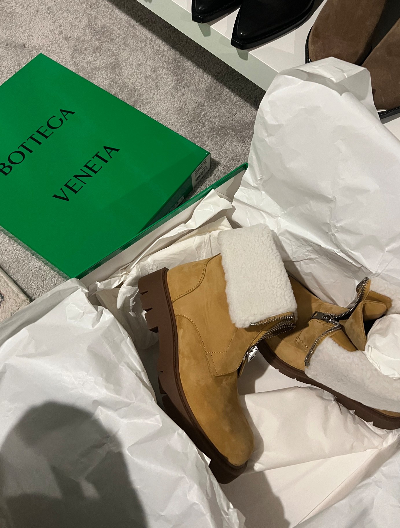 New boots from #nordstrom and they were 55% off original price! Runs large so order a full size down.

My sizing: 39/ 8.5 
I ordered a 38 #bottega 

#LTKWorkwear #LTKTravel #LTKStyleTip