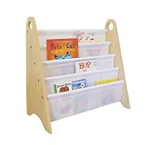 Wildkin Kids Modern Sling Bookshelf for Boys and Girls, Wooden Design Features Two Top Handles and F | Amazon (US)