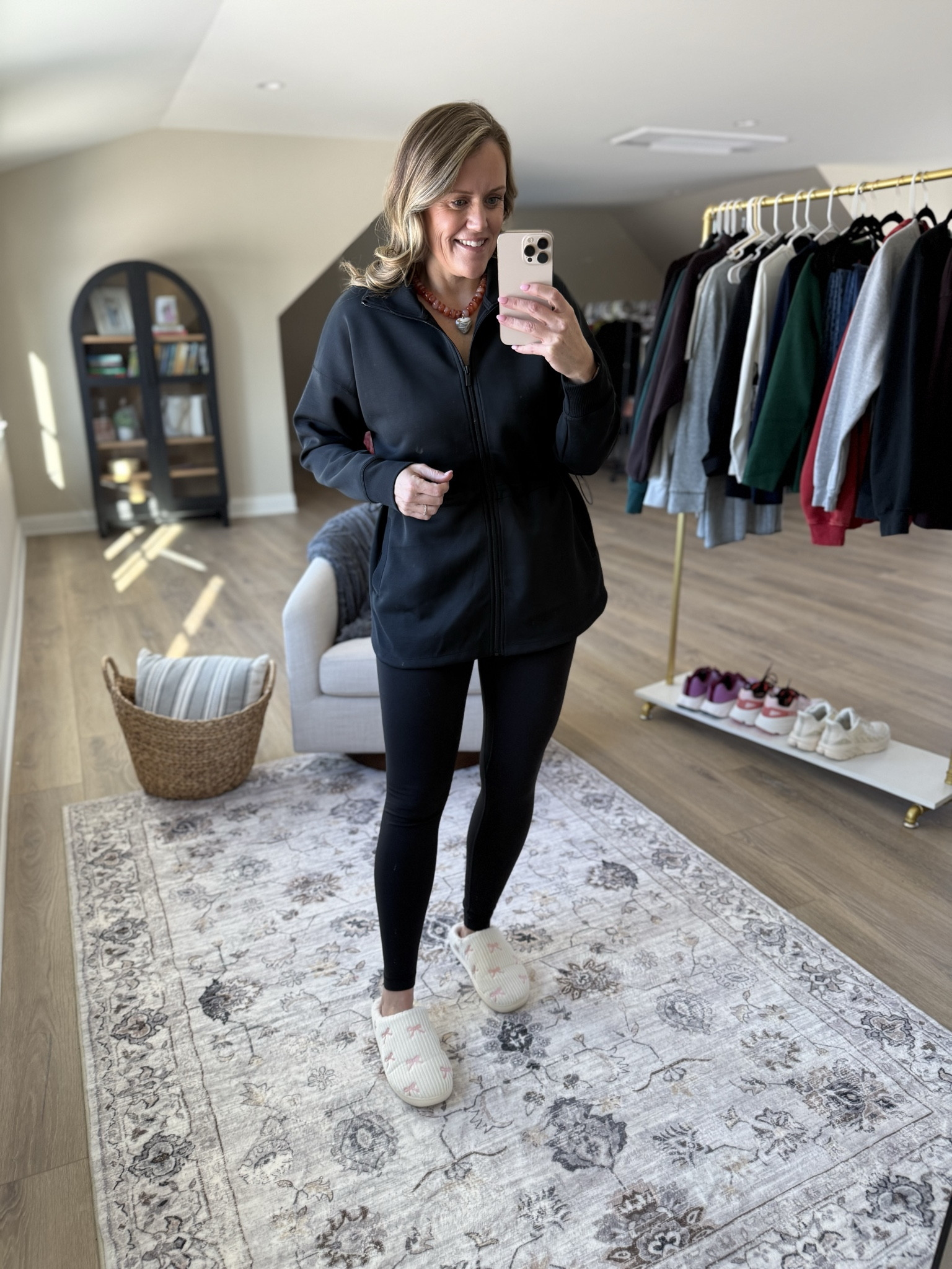 So impressed with this line! Fits TTS 

Valentine’s Day
Denim top
Leggings 
Zip up sweatshirt 
Boyfriend fit denim  
Graphic tee 
Slippers
Mom outfit 
OOTD 

#LTKdayinmylife #LTKmomlife #LTKootd
