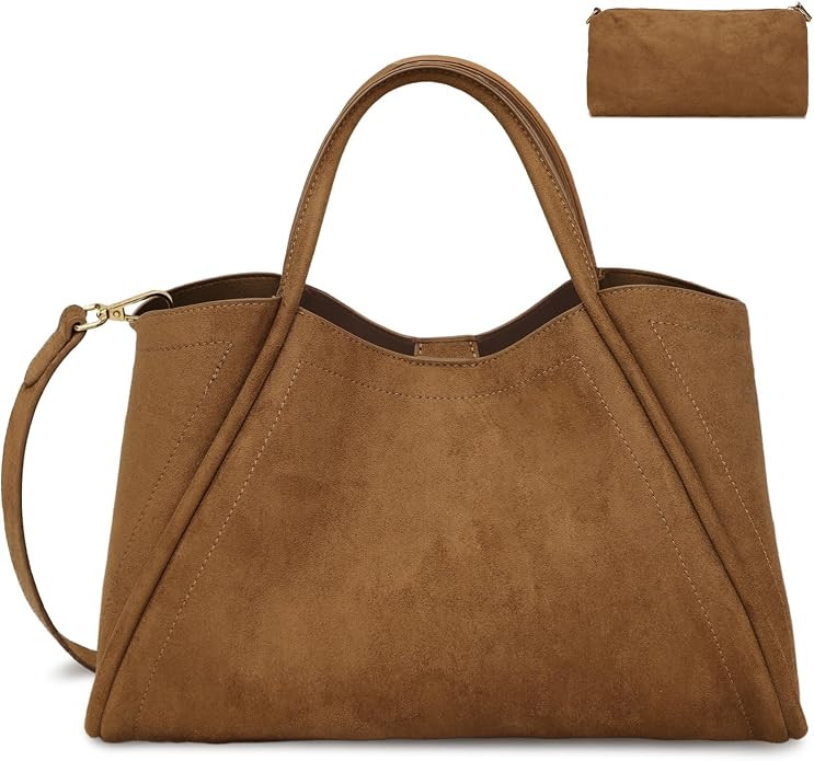 Omanmoli Leather Purses for Women Handbags Shoulder Top Handle Satchel | Amazon (US)