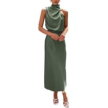 PRETTYGARDEN Women's Summer Satin Maxi Cocktail Dress | Amazon (US)