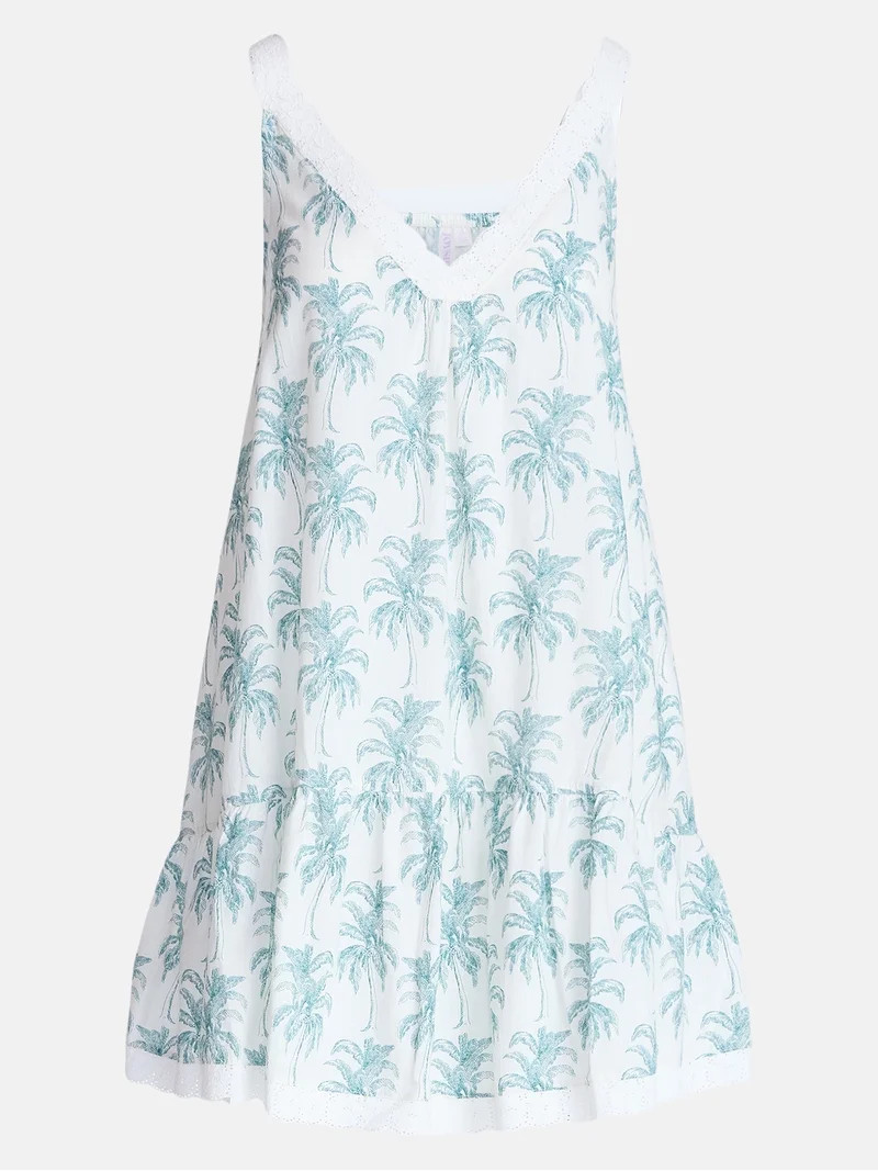 Joyspun Women\u2019s V Neck Woven Sleep Chemise, Sizes XS-3X | Walmart (US)