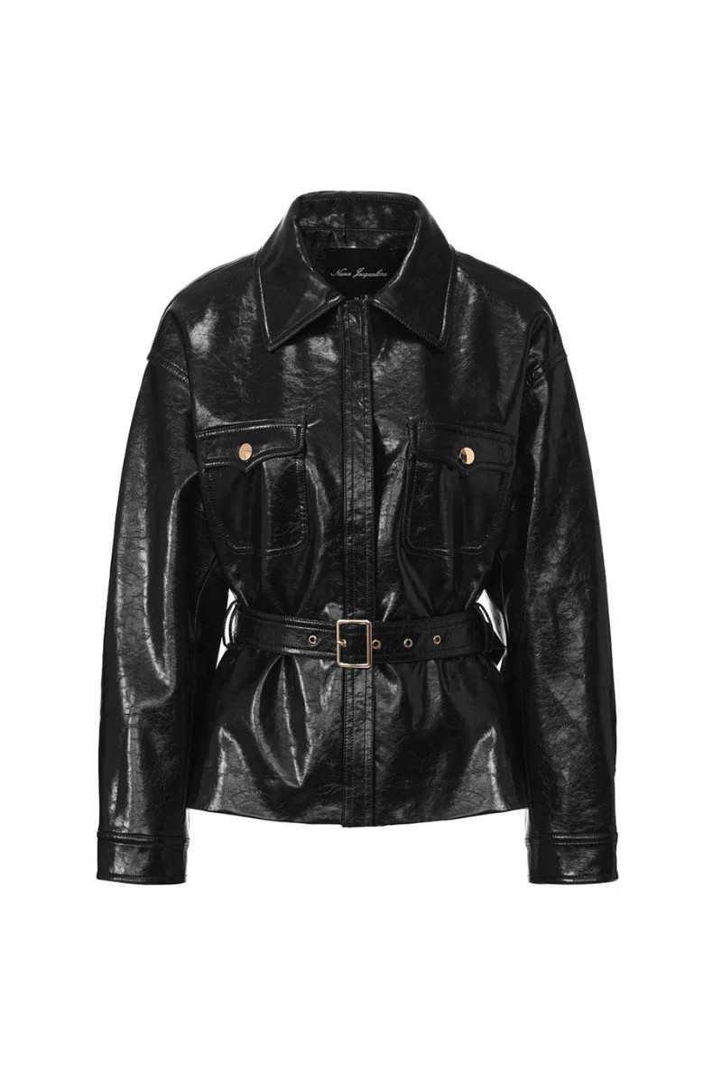 ISABELLA LEATHER JACKET IN BLACK | Nana Jacqueline | CULT MIA | CULT MIA UK LTD