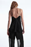 ASYMMETRIC LACE-TRIMMED SATIN CAMISOLE | COS (US)