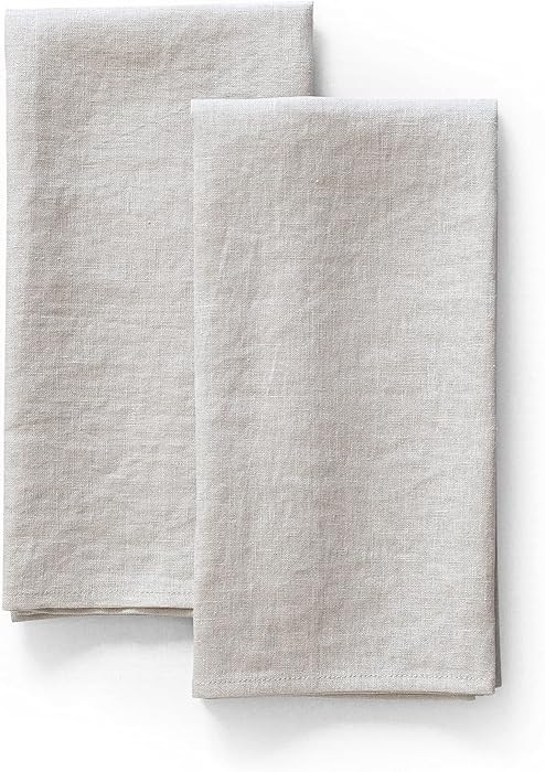 100% Pure Flax Linen Kitchen Towels-20x27 Inch-Stonewashed Flax Linen-Extra Soft Quick Dry for Te... | Amazon (US)