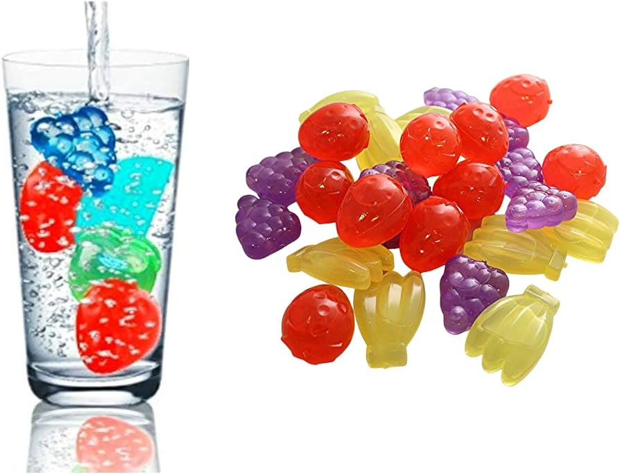 Fruit-Shaped Reusable Ice Cubes – 45 Count BPA-Free, Non-Toxic, Eco-Friendly Drink Chillers | Amazon (US)