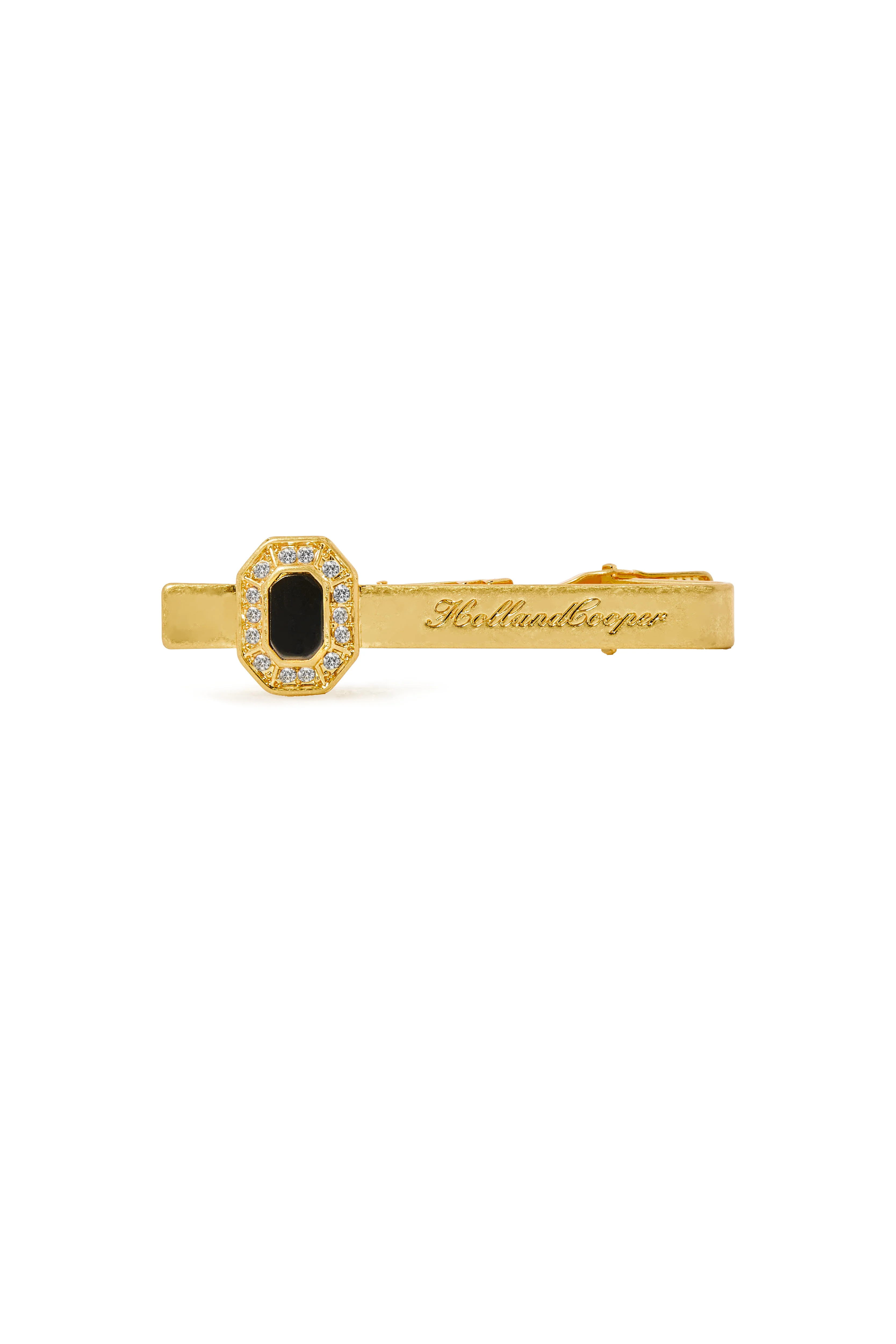 Luxury Tie Bar (Onyx Gold) | Holland Cooper