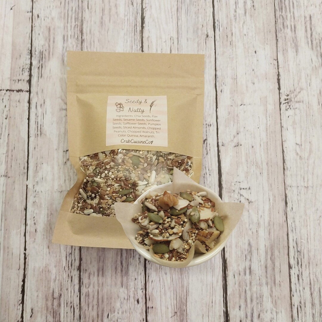 Seedy & Nutty - Hermit Crab Food - Protein and Fat Mix - New and Improved Recipe - Crabcuisineco ... | Etsy (US)