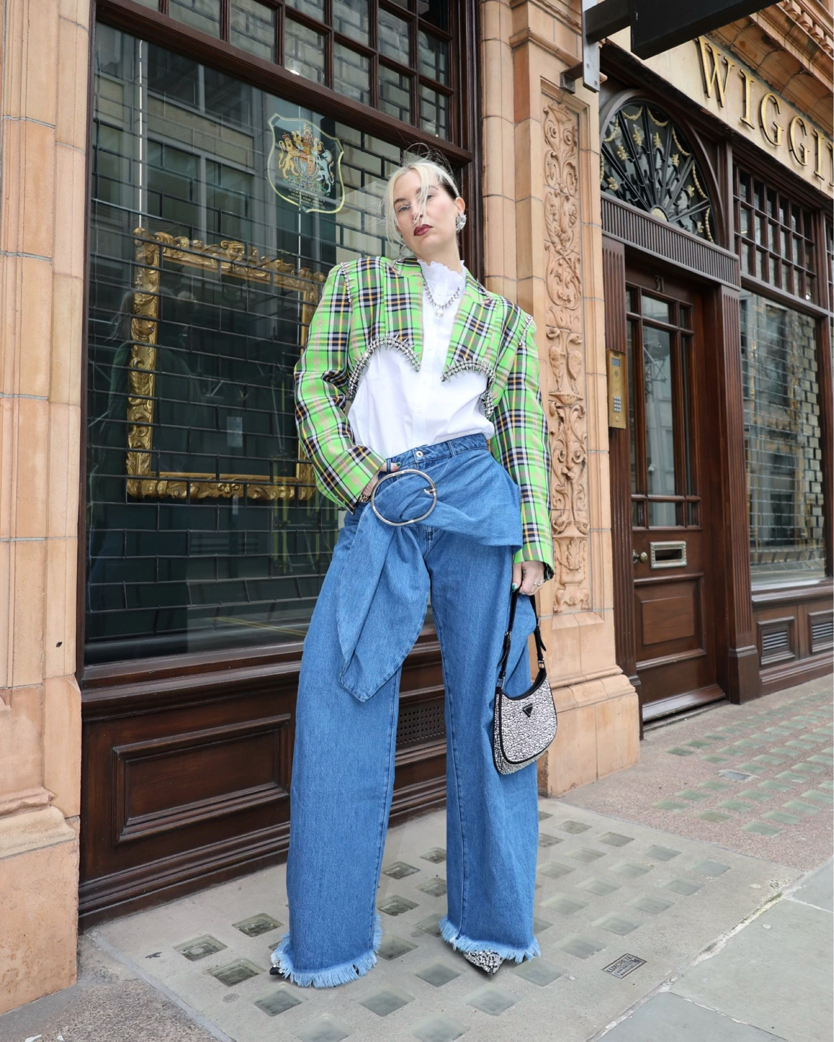 chic denim look 🪩 every single piece is by itself a statement and doesn’t need much to create a cool look 

#LTKeurope #LTKparties LTKFestiveSaleUK