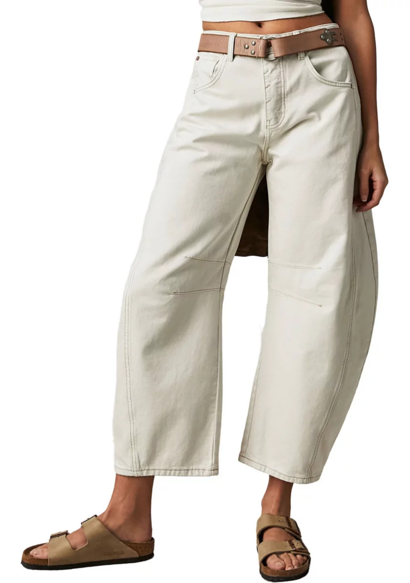 We The Free Good Luck Mid-Rise Barrel Jeans | Belk