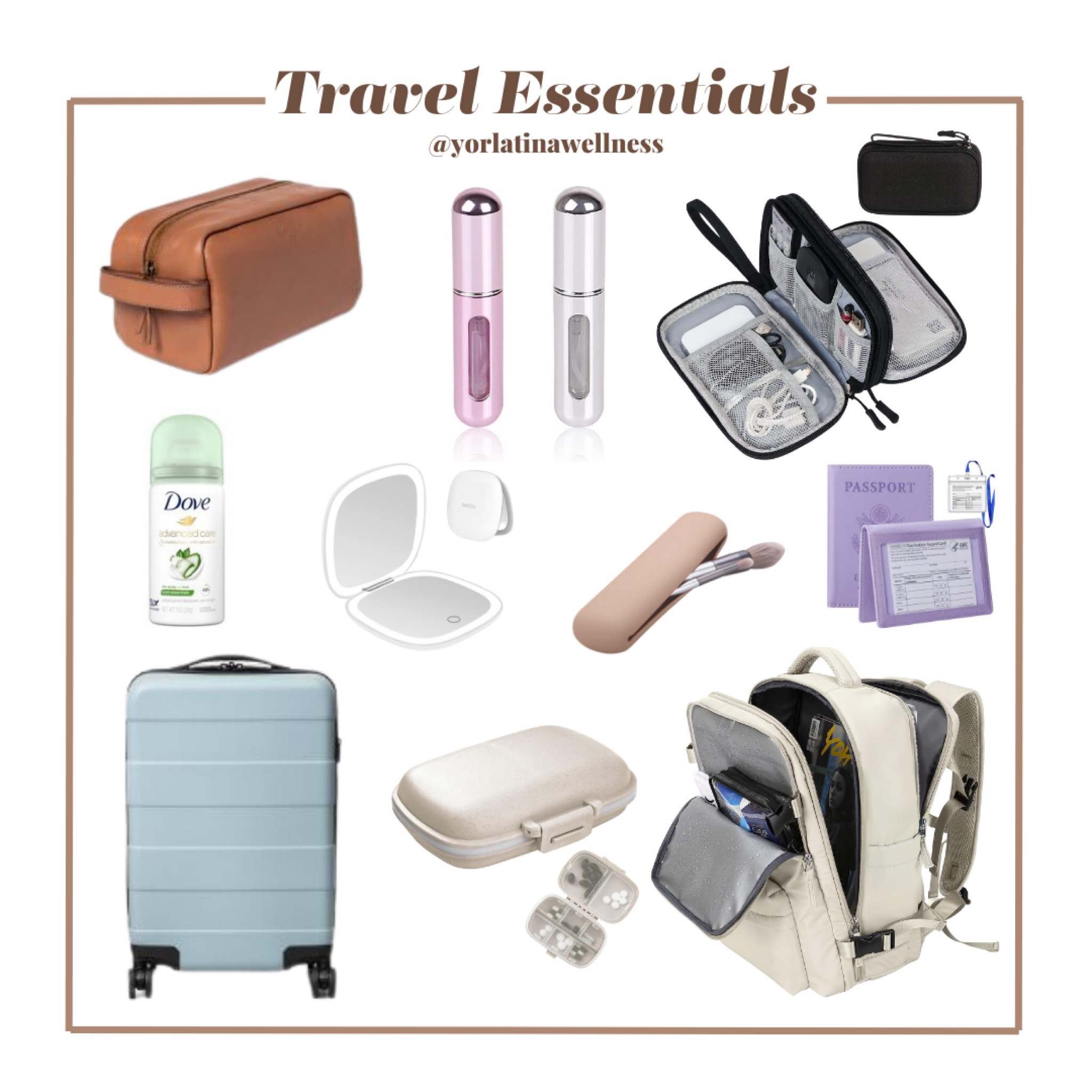 Travel essentials that are a game changer, travel items, travel necessities, vacation essentials, passport holder, travel backpack, supplement organizer, perfume, adventure travel 

#LTKunder50 #LTKtravel #LTKunder100