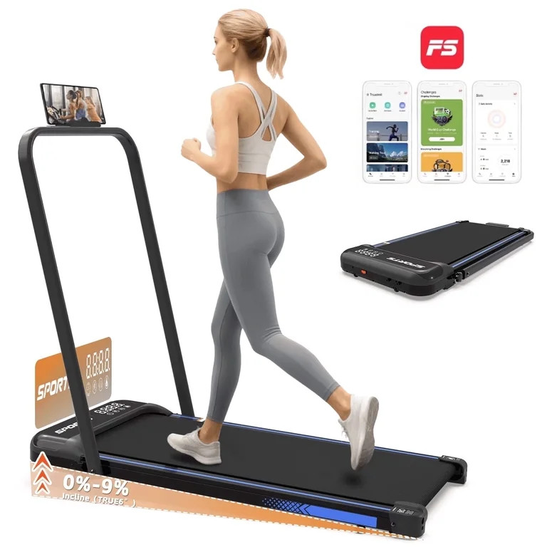Cirui 3 in 1 Walking Pad Under Desk Treadmill with Incline,2.5 HP Portable Walking with Pad Handl... | Walmart (US)