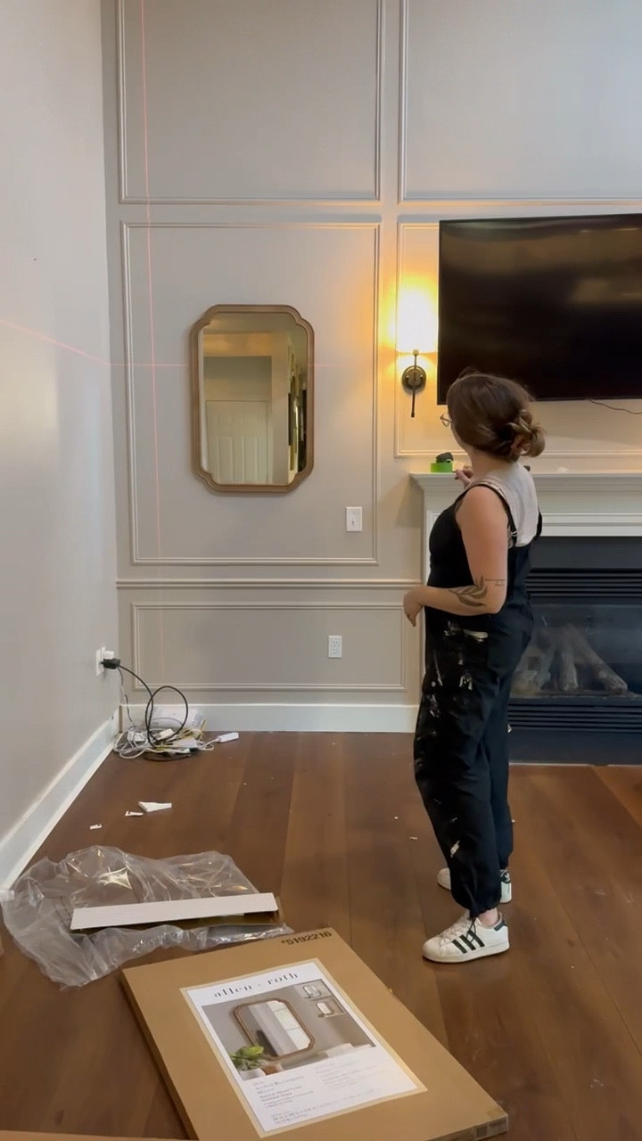 I had planned to hang these mirrors on either side of the TV. But now that I didn’t move the light fixture, I’m not sure if it’s big enough. What do you think?
Shop other mirrors I’m considering here!  I’m wondering if it should be a bit bigger
#LivingRoomDecor #Mirrors

#LTKHome #LTKSaleAlert