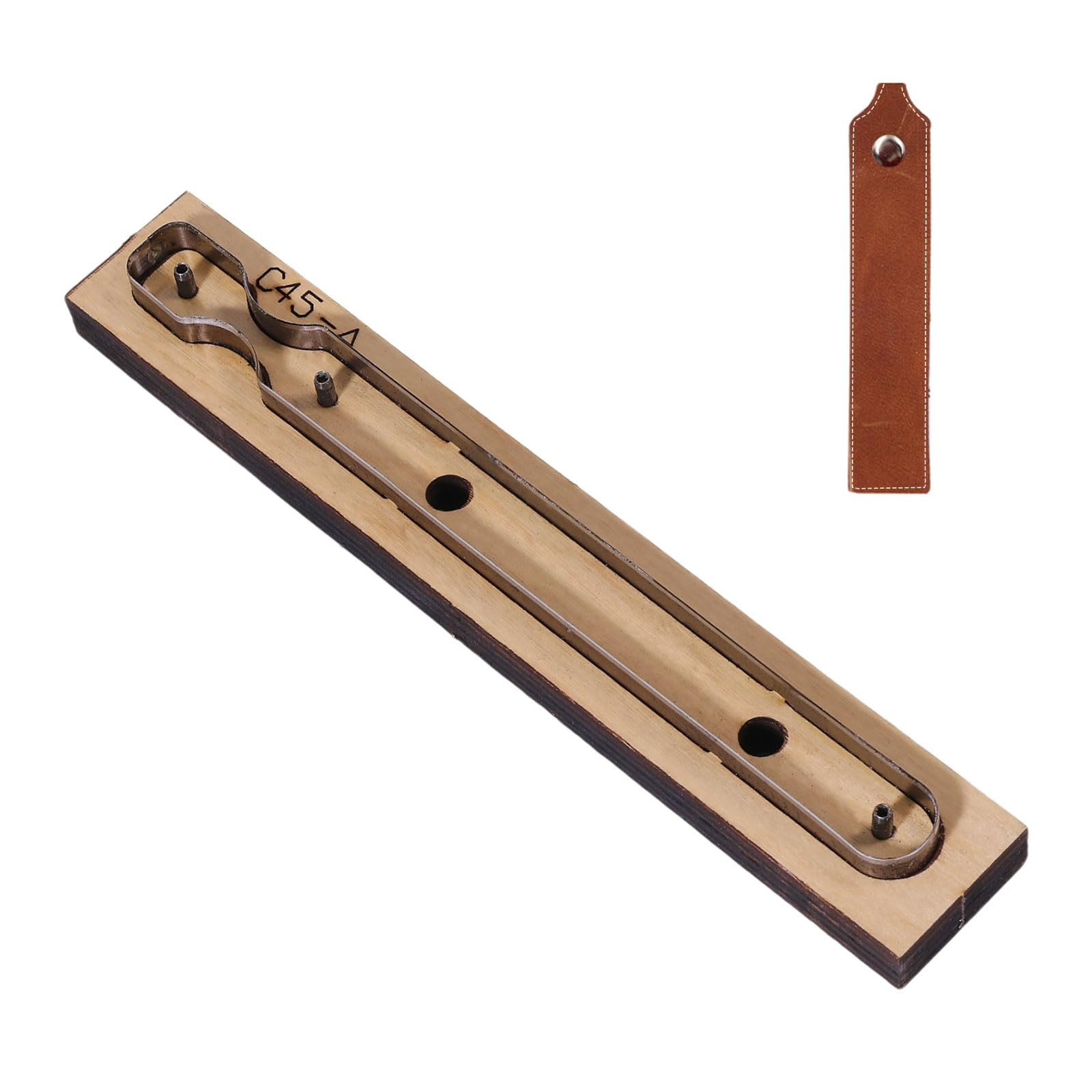 GLOBLELAND Strap Leather Cutting Die Keychain Wood Dies for Leather Cutter Metal Cutting Template... | Amazon (US)