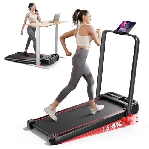 RHYTHM FUN Incline Foldable Treadmill, Walking Pad Treadmill with Incline, 300 lbs Portable Tread... | Amazon (CA)