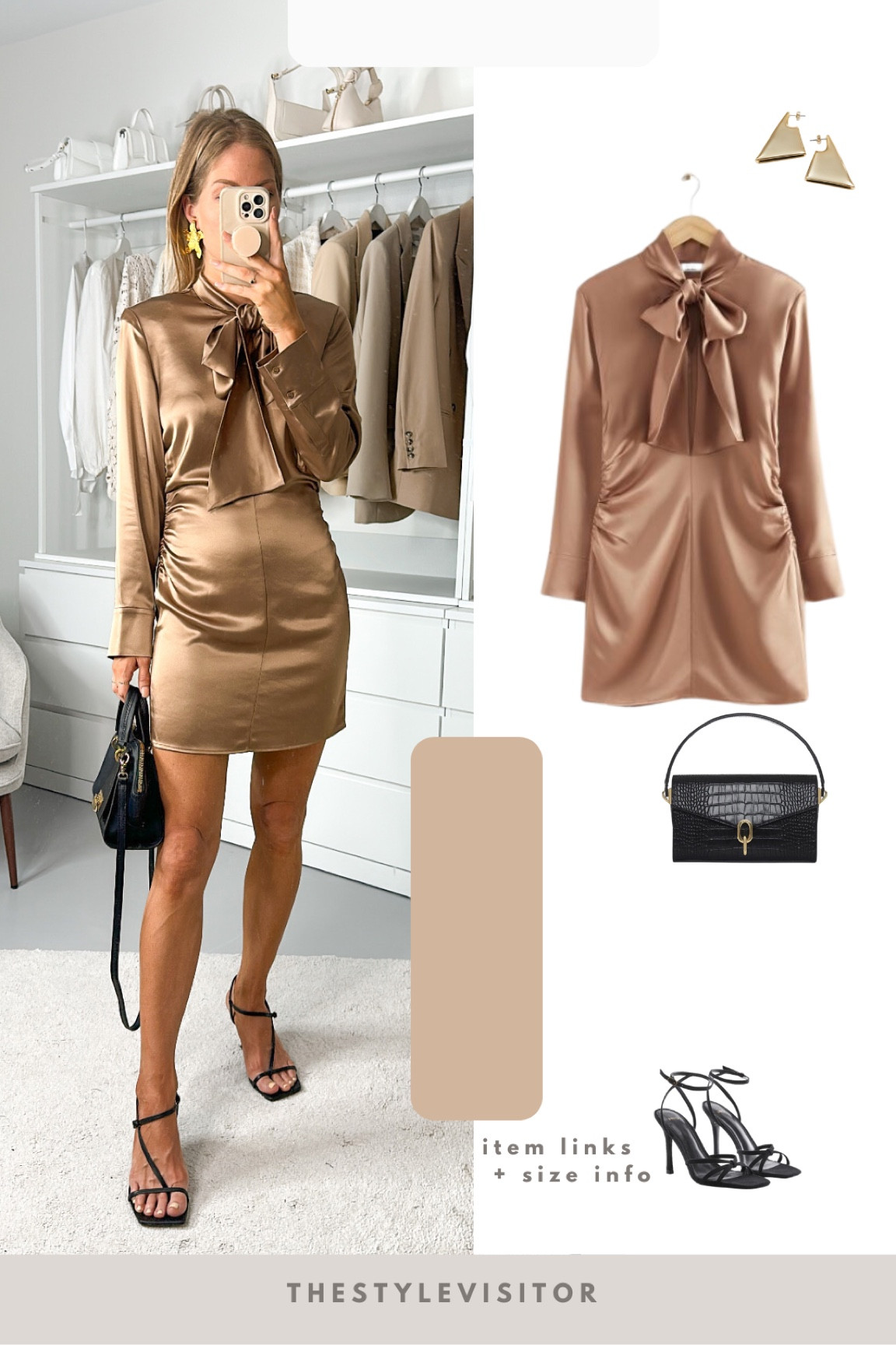 Secretary Satin Dress