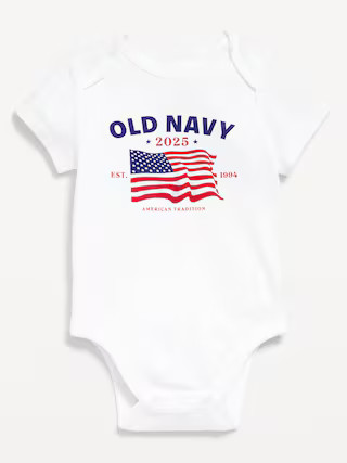 Short-Sleeve Logo-Graphic Bodysuit for Baby | Old Navy (US)
