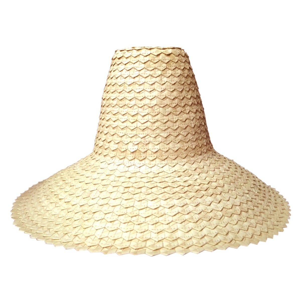 Kemala Palm Straw Hat In Nude | Wolf & Badger (US)