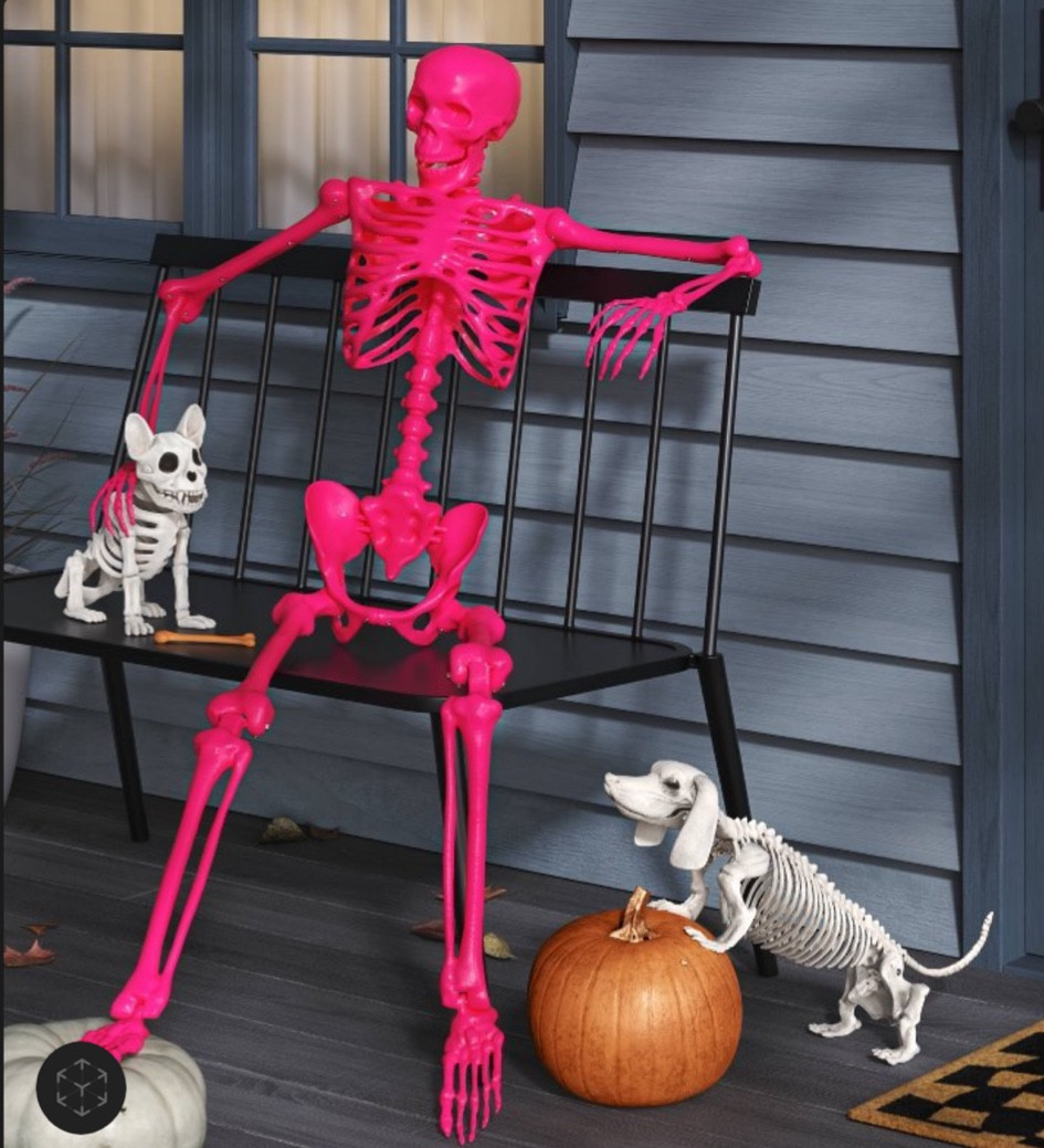 Life size 5’ hot pink neon skeleton Halloween home decor 

#LTKFindsUnder50 #LTKSeasonal #LTKHome