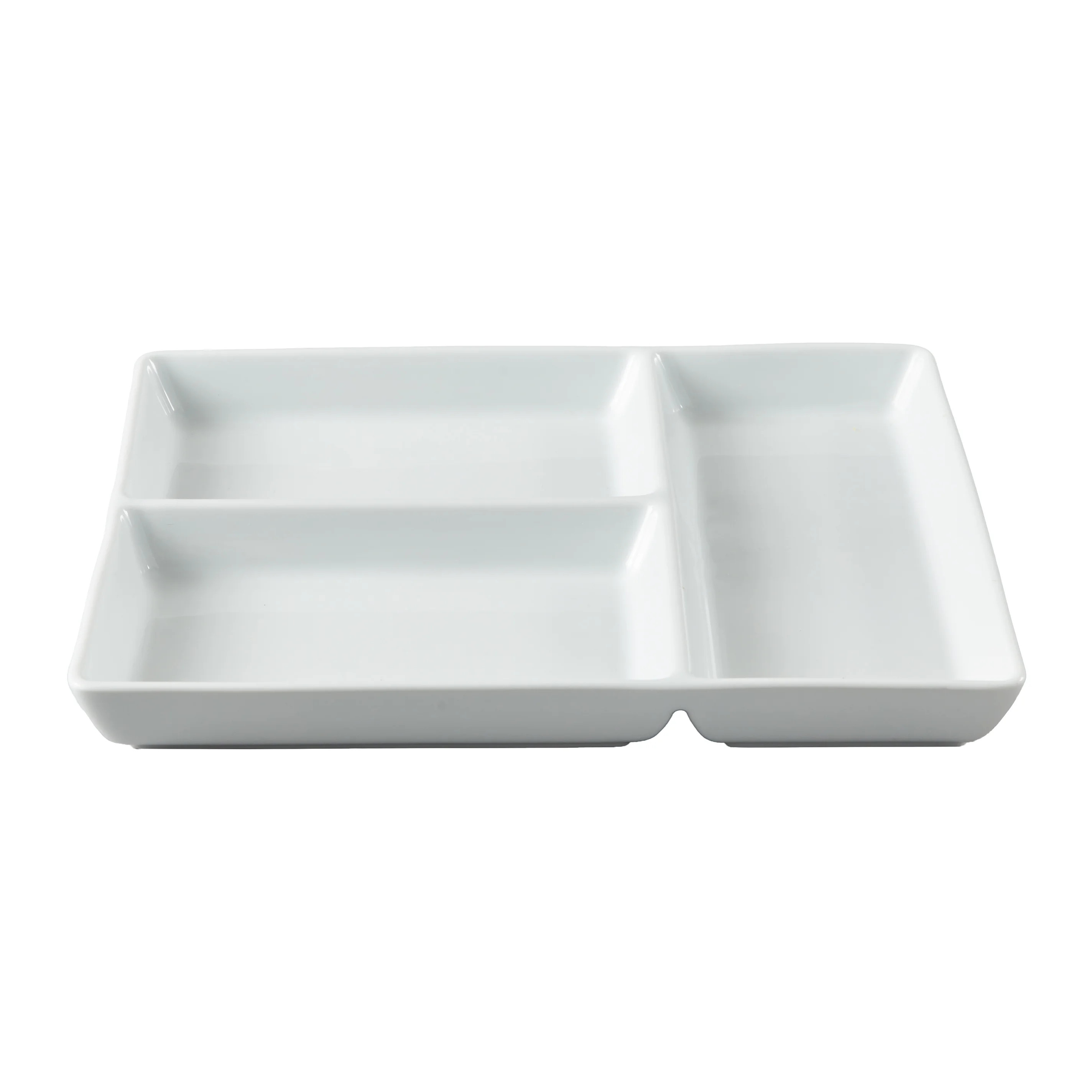 Better Homes & Gardens White Porcelain Rectangular Divided Tray, 9 x 10 | Walmart (US)