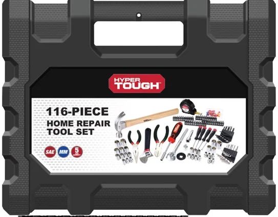 Hyper Tough 116 Piece Home Repair Kit 8UJ0001G | Walmart (US)