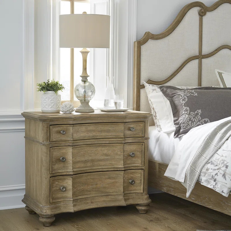 Weston Hills 3 Drawer 38.07" W Solid Wood Chest | Wayfair North America