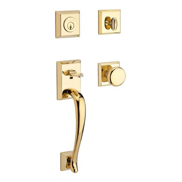 Napa Handleset with Single Cylinder Deadbolt and Door Knob and Rosette | Wayfair North America
