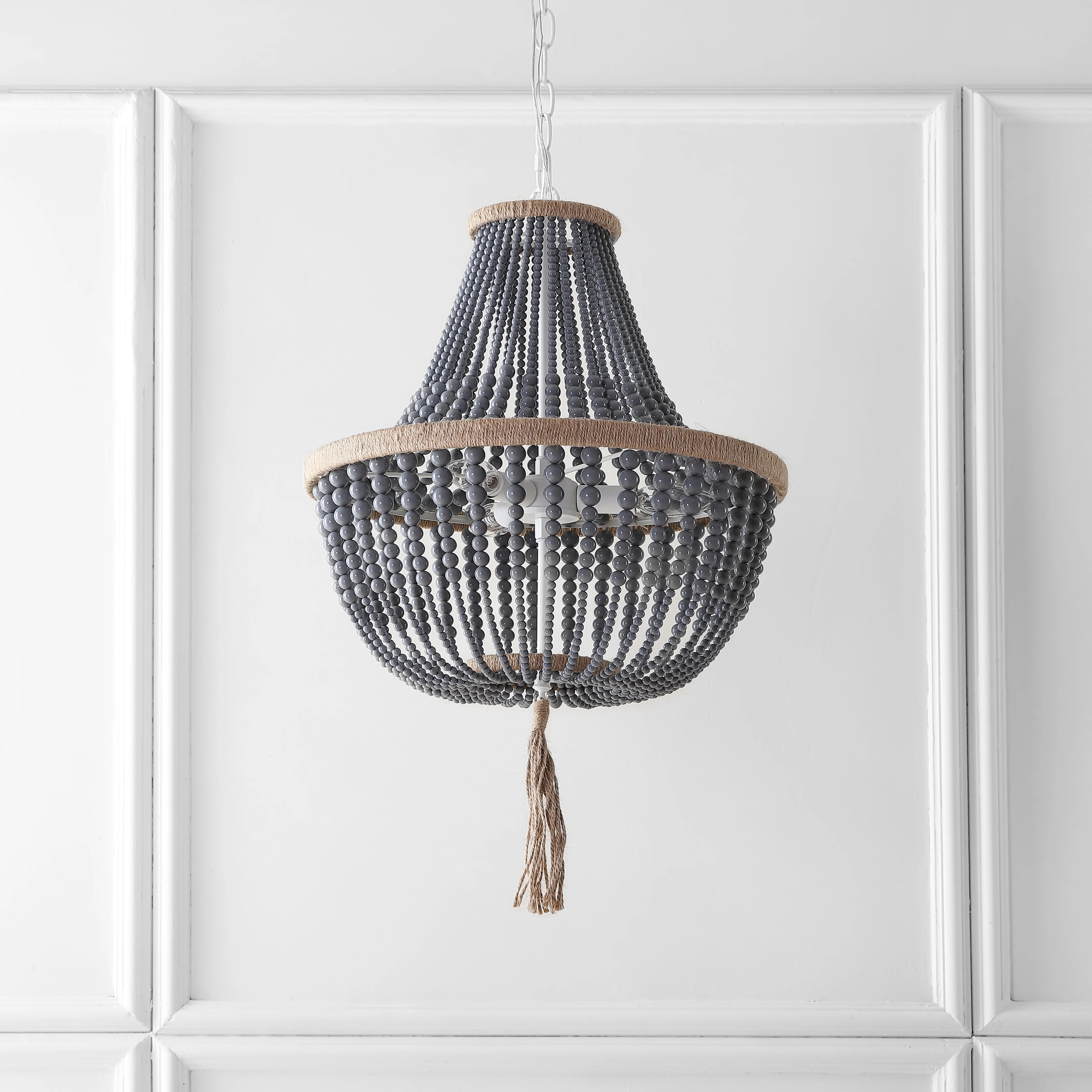 Safavieh Lush Kristi 3 Light 16.5 In. Dia. Beaded Pendant | Walmart (US)