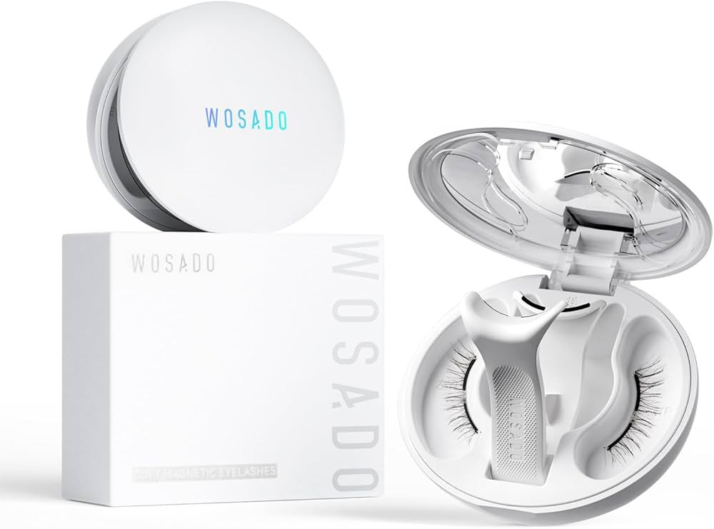 WOSADO Magnetic Eyelashes with Applicator Kit, [V26 Savannah Breez] Reusable Magnetic Lashes with... | Amazon (US)