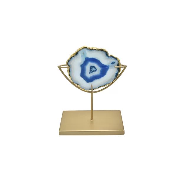 Agate Slice on a Stand Sculpture | Wayfair Professional