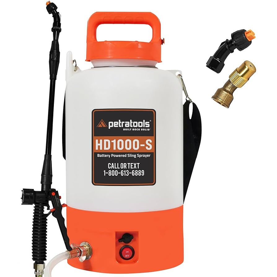 PetraTools Battery Powered Sprayer 1 Gallon - HD1000-S - Heavy Duty Electric Sprayer for Lawn and... | Amazon (US)