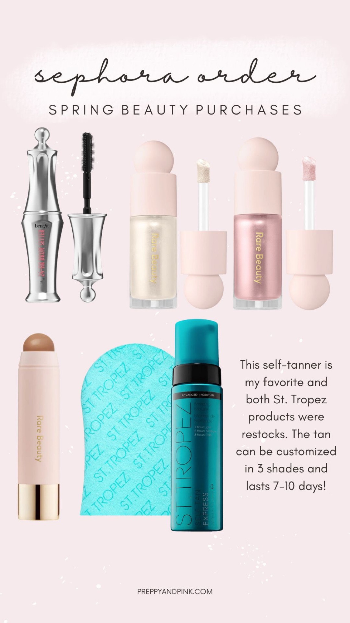 Spring beauty. Natural makeup. Rare beauty. Self tanner. Best self tanner. Brow gel. Bronzer stick. Festival makeup  

#LTKbeauty #LTKunder50 #LTKFestival