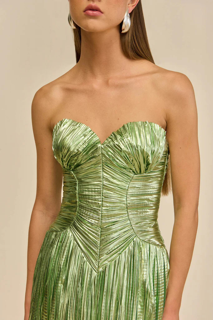 ASHIKA GOWN - SPEARMINT METALLIC | Cult Gaia - US