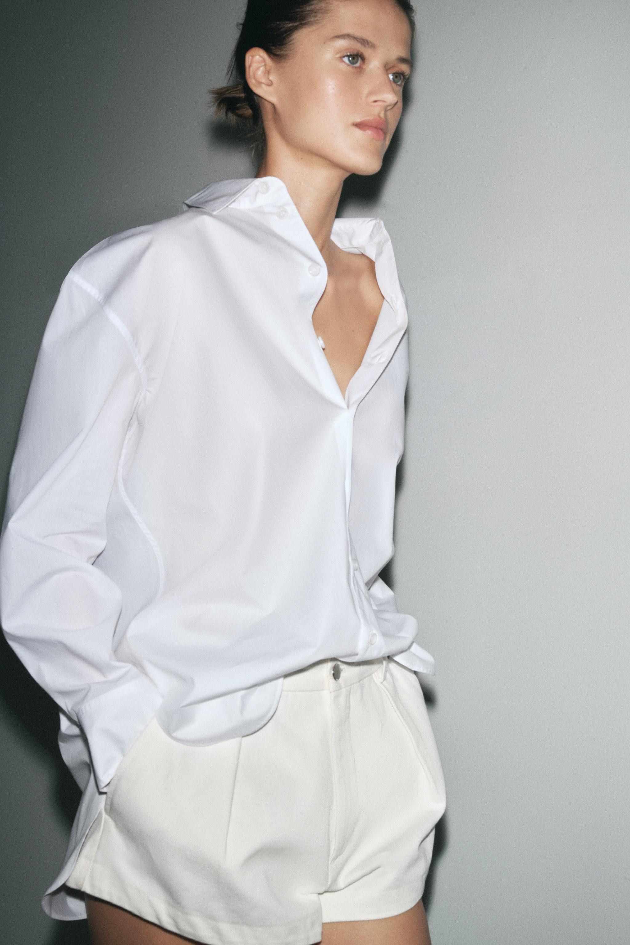 OVERSIZED POPLIN SHIRT ZW COLLECTION | Zara US