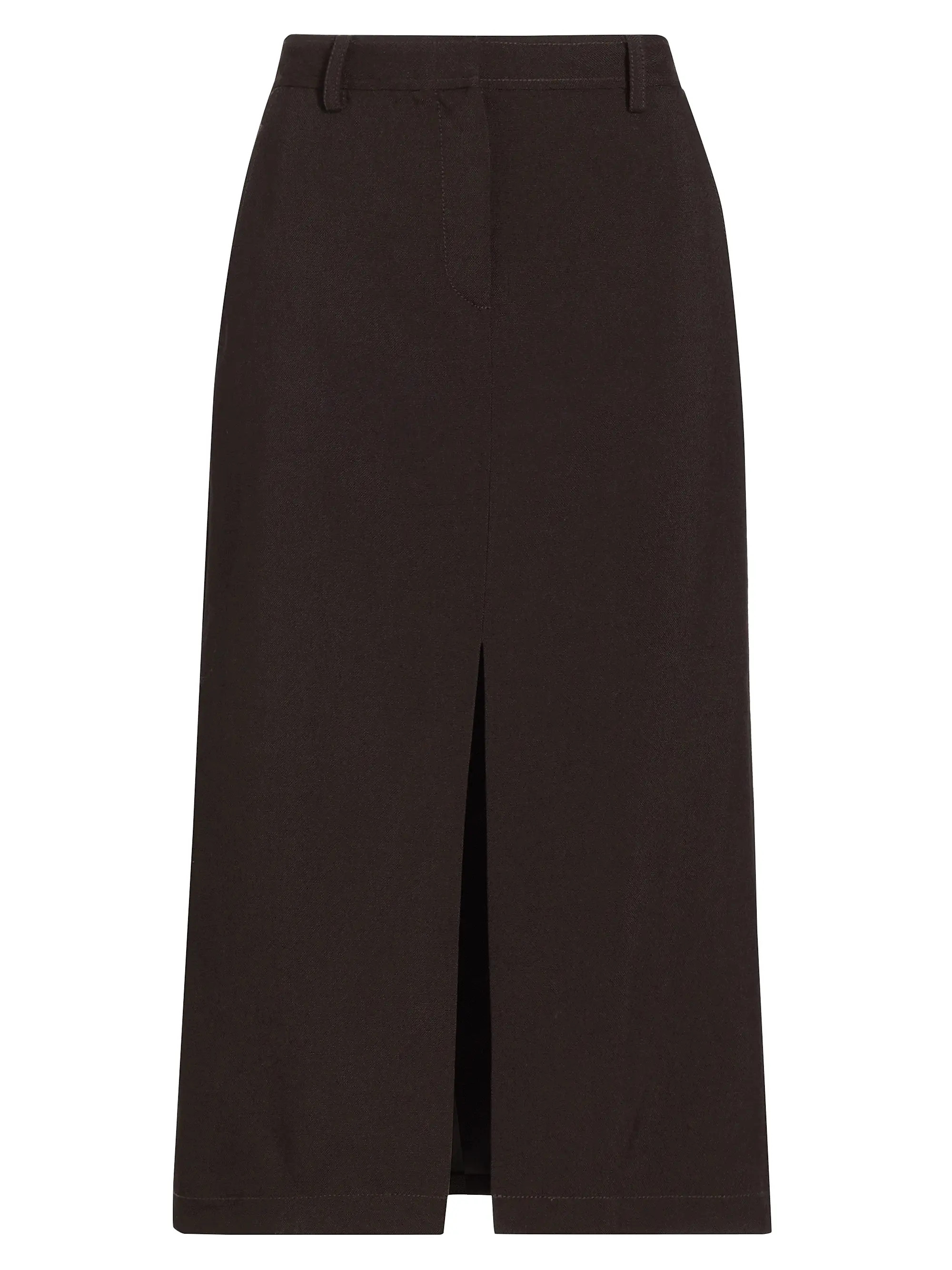 Theory Wool A-Line Midi-Skirt | Saks Fifth Avenue | Saks Fifth Avenue
