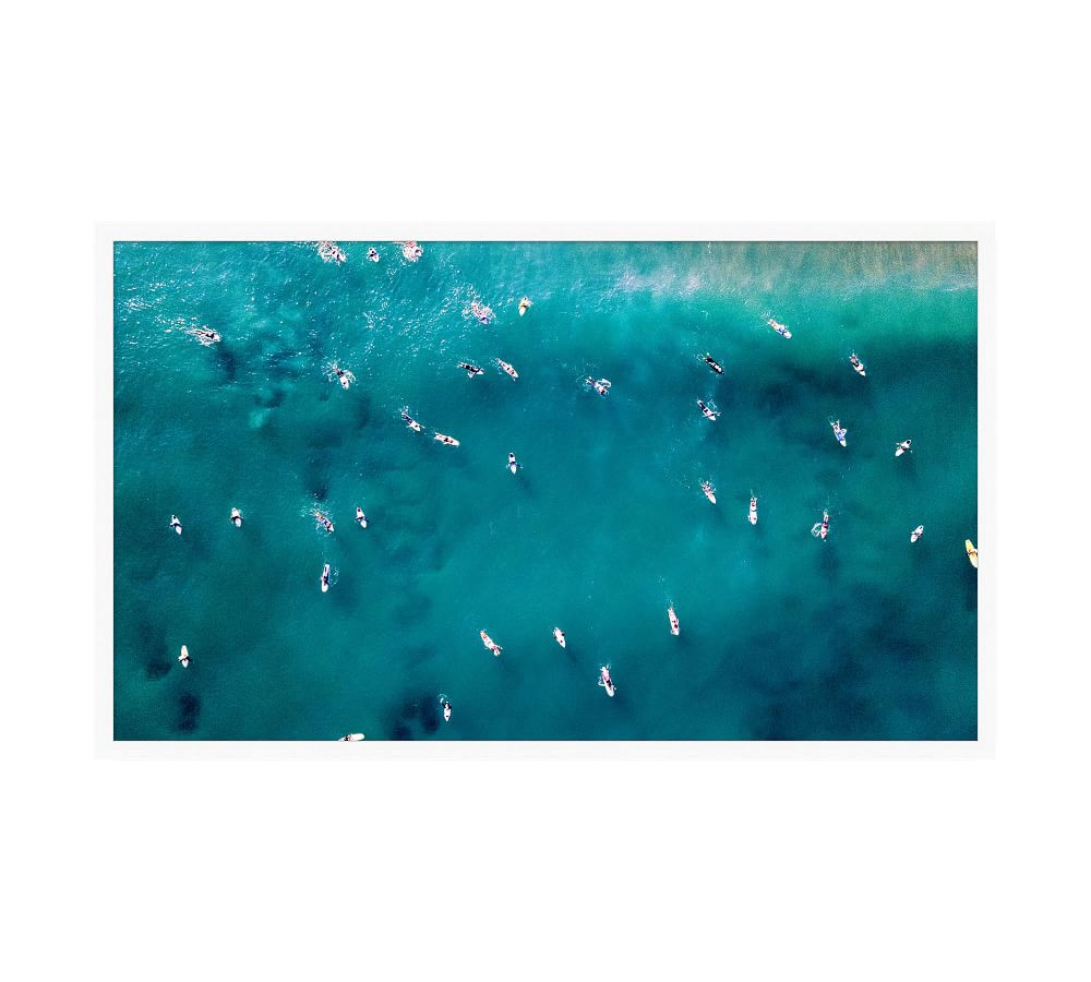 Turquoise Waters 1 Framed Paper Print, 49.5&amp;quot; x 29.5&amp;quot; | Pottery Barn (US)