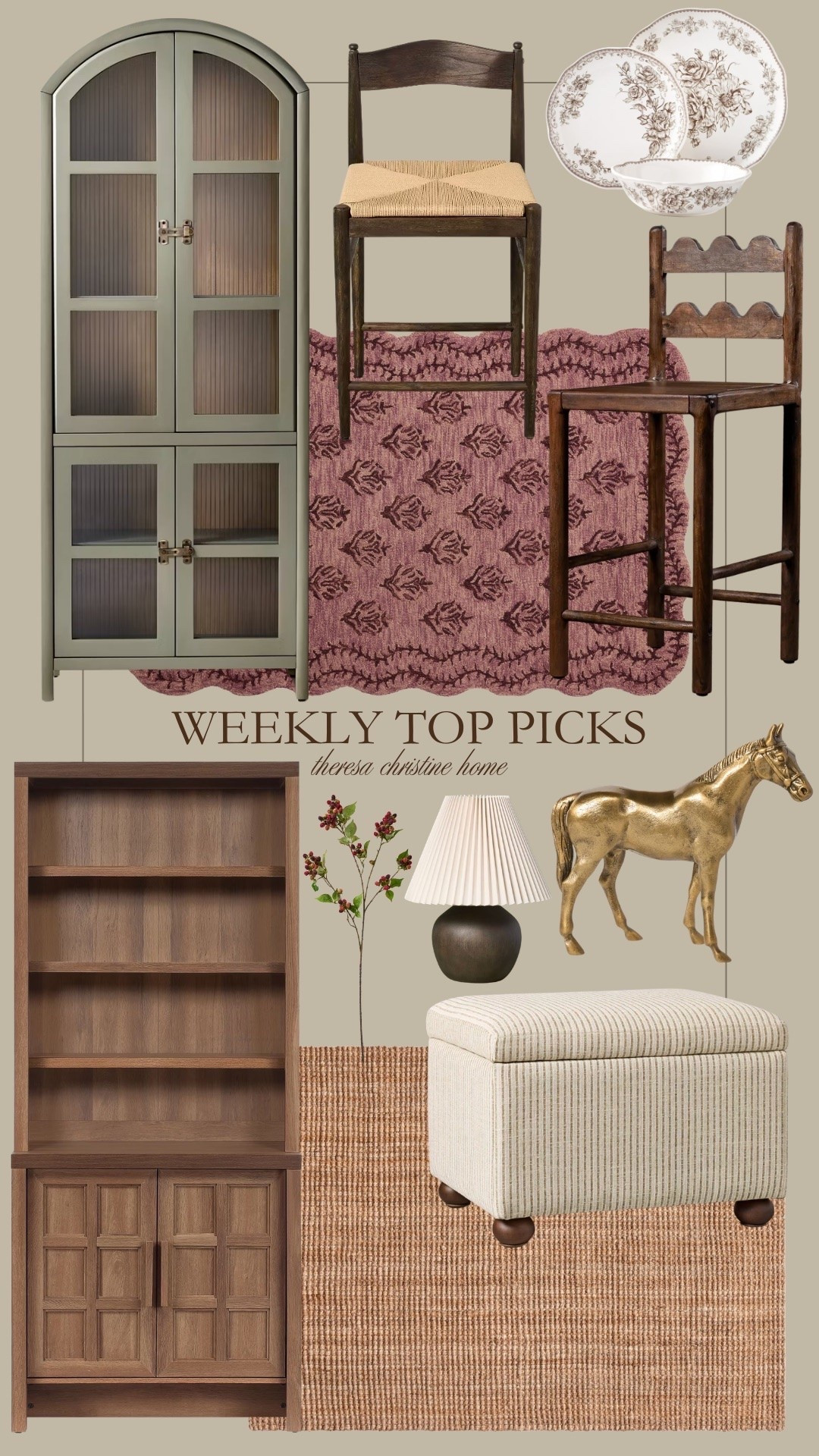 Weekly top picks 😍 These best sellers are some of my absolute favorites! I especially love this new ottoman from Target, and these hutch cabinets! 🙌🏻

#LTKHome