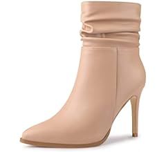 Allegra K Women's Slouchy Pointed Toe Stiletto Heels Ankle Boot, Amazon Fashion Fall, Amazon Boots,  | Amazon (US)