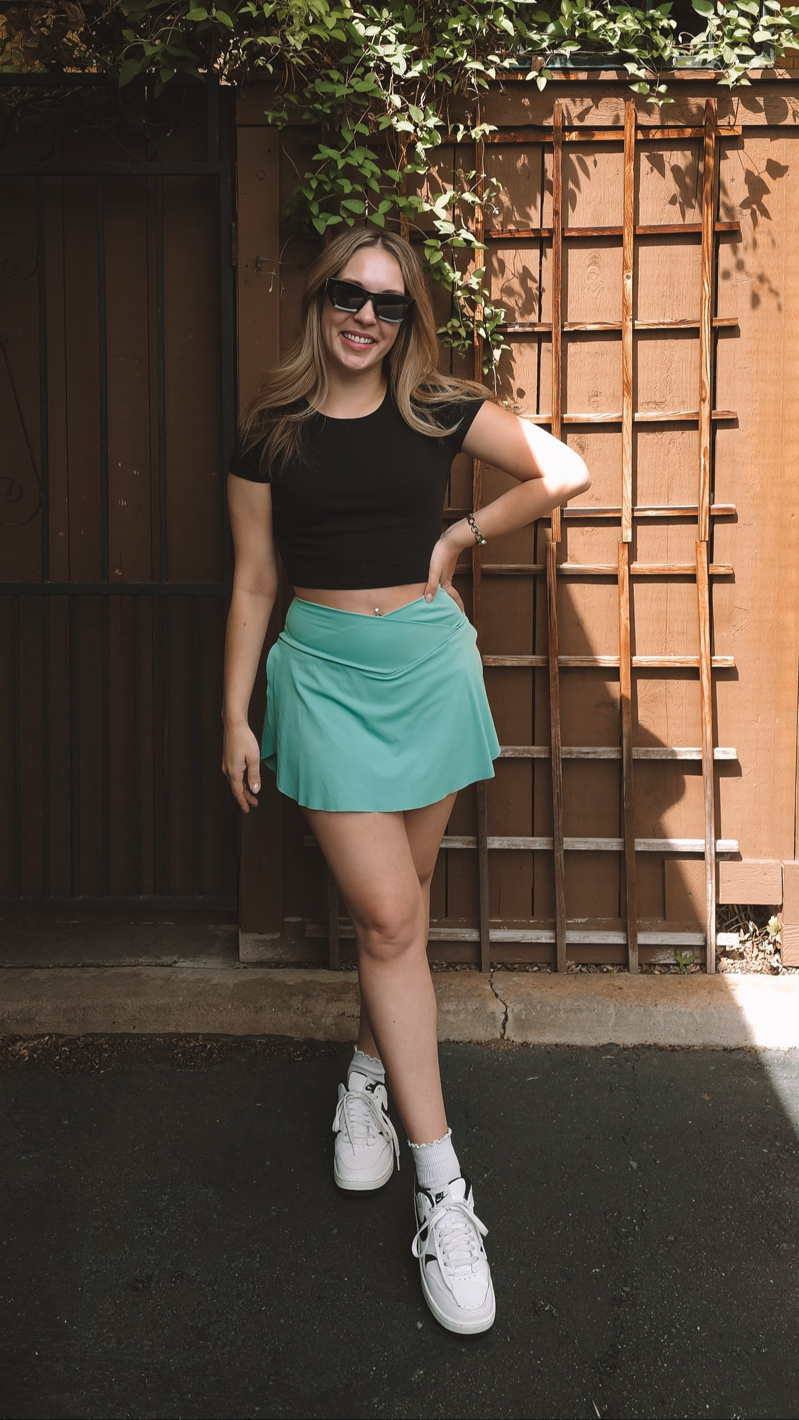 live in these halara skorts during the summer! wearing a size small. sunglasses are from amazon for under $20.

#LTKFindsUnder50 #LTKSeasonal #LTKActive