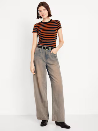 High-Waisted Baggy Wide-Leg Jeans | Old Navy (US)